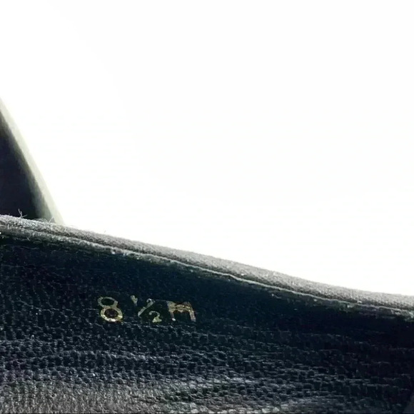 Evan Picone heels size 8.5 black silk gem 80s 90s - Picture 10 of 11